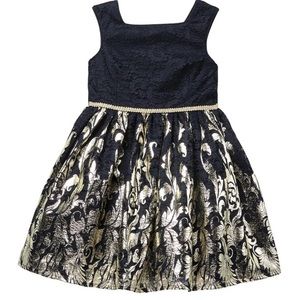 NWT Laura Ashley Lace Gold Dress